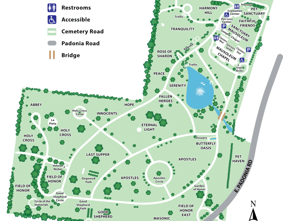 Dulaney Valley Memorial Gardens Map